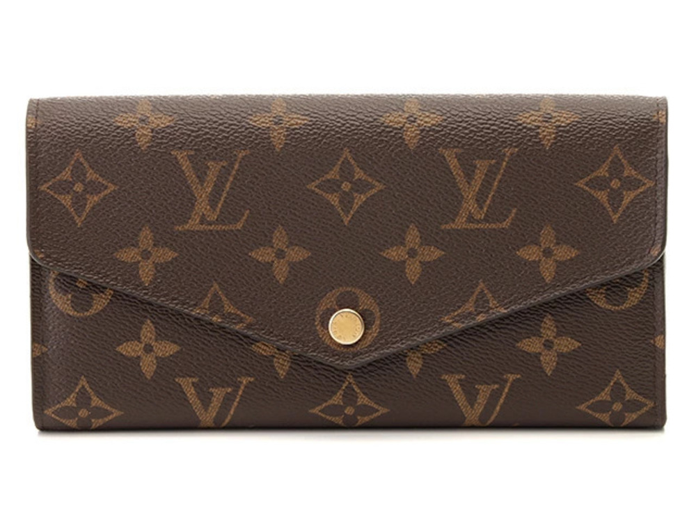 LOUIS VUITTON Portefeuille Sarah Long Wallet Monogram Fuschia Pink